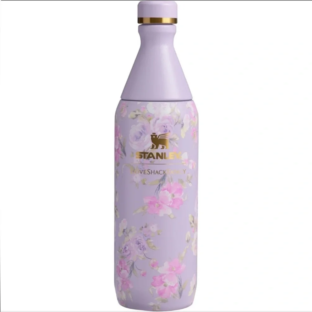 Stanley x LoveShackFancy The All Day Slim Bottle 20 oz. Happy Thoughts - Picture 1 of 4